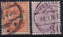 DENMARK 1902 - Canceled - Sc# 53, 54 - Used Stamps