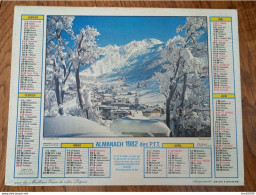 1982 Calendrier Du Département De L'Aube - La Clusaz, Haute Savoie - Chalet Fleuri - Formato Grande : 1981-90