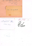 JEUX OLYMPIQUES - AUTOGRAPHES DE MEDAILLES OLYMPIQUES - CONCURRENTS DE SUISSE  - - Autógrafos