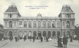Bruxelles La Gare Du Nord  27-6-1907 - Chemins De Fer, Gares