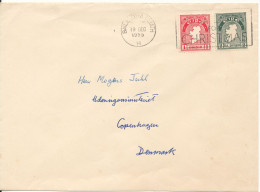 Ireland Cover Sent To Denmark 19-12-1955 - Brieven En Documenten