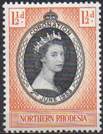 NORTHERN RHODESIA 1953 Coronation - Rhodésie Du Nord (...-1963)