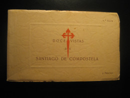 SANTIAGO DE COMPOSTELA Coruña 1a Serie 12 Vistas Book Postcard SPAIN - Santiago De Compostela