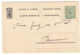 Luxembourg - Carte Postale De 1914 - Oblit Luxembourg - Exp Vers Bonn - - 1907-24 Scudetto