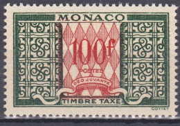 Monaco Taxe 1946-1950 39 NMH - Impuesto