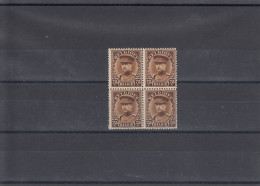 341 ** In Blok Van 4 - OBP € 26 - 1931-1934 Mütze (Képi)