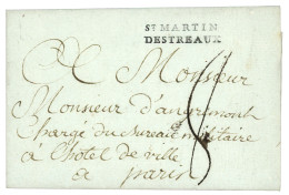 RHONE : Cachet Rare St MARTIN / DESTRAUX (Lenain) Sur Lettre Sans Texte. Indice 23. Frappe Luxe. - 1701-1800: Vorläufer XVIII