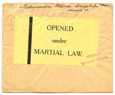 PRISONERS OF WAR : 1918 LUDWIGSHAFEN + "KRIEGSGEFANGENEN SENDUNG" + PASSED BY CENSOR/C.T.Dsm Red On Envelope To DAR-ES-S - África Oriental Alemana