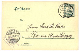 LOBETAL : 1909 P./Stat. 5pf Datelined MALIMBA Canc. LOBETAL To GERMANY. Scarce. Superb. - Kamerun