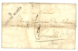 GREECE : 1829 B / ARMEE DE MOREE On Entire Letter With Text Datelined "PATRAS" To FRANCE. - Autres & Non Classés