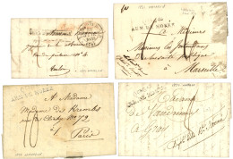 GREECE : 1829/33 Lot 4 Covers From NAVARIN (x2), NAPOLI, NAUPLION To FRANCE. Vf. - Autres & Non Classés