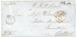 IONIAN ISLANDS : 1854 PAID AT CORFU + "O.H.M SERVICE" On Entire Letter To SCOTLAND. Vvf. - Sonstige & Ohne Zuordnung