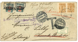 TURKISH P.O. - SYRIA : 1913 5p (x2) + SWISS POSTAGE DUES 20c (x2) On Envelope To SWITZERLAND. Vf. - Sonstige & Ohne Zuordnung