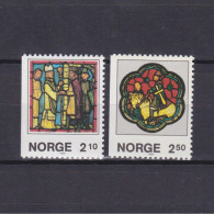 NORWAY 1986, Mi# 958-959, Christmas, Stained Glasses, Art, History, MNH - Glasses & Stained-Glasses