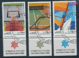 Israel 1004-1006 Mit Tab (kompl.Ausg.) Gestempelt 1985 Makkabiade (10252075 - Gebruikt (met Tabs)