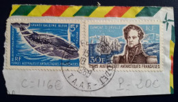 TAAF - Fragment De Lettre Oblitérée Du 18/04/1968 Avec N° 22 Et 25 - Used Stamps