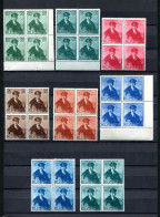 1940.RUMANIA.YVERT 611/18**.NUEVOS SIN FIJASELLOS.(MNH).BLOQUE DE 4.CATALOGO 36€ - Unused Stamps