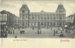 Bruxelles La Gare Du Nord  -pas Envoyé - Chemins De Fer, Gares