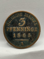 3 PFENNINGE 1865 A BERLIN PRUSSE ALLEMAGNE / 120 EINEN THALER GERMANY - Taler & Doppeltaler