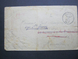 Congo Belge , 1917 , Lettre Militaire De  UVIRA  A Marseille - Lettres & Documents