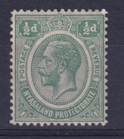 Nyasaland: 1921/33   KGV     SG100    ½d   Green   MH - Nyassaland (1907-1953)