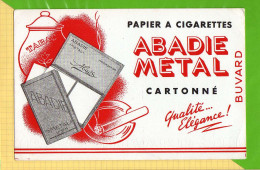 BUVARD @ Blotting Paper : Papier A Cigarettes ABADIE METAL Cartonné - Tabacco & Sigarette