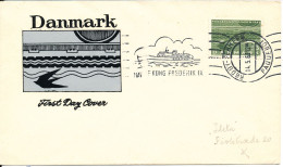 Denmark Cover Bee-Line Paquebot Rödby - Fehmern 14-5-1963 M/F King Frederik IX With Cachet - Covers & Documents