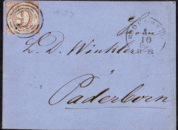 Gest., Brief Thurn Und Taxis Brief Mit Mi. No. 10 1863 - Other & Unclassified