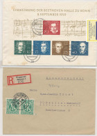 Gest., Brief Konvolut Von 21 Stck. Belege/Briefe DDR/Zonen/Bund 1946-1956, Interessanter Posten - Autres & Non Classés