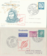 Gest., Brief Bund/Berlin/DDR Konvolut Von 28 Stck. Belegen Zum Thema Raumfahrt, Interessanter Posten - Autres & Non Classés
