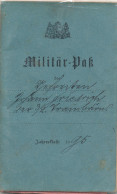 Militärpass Delitzsch Bitterfeld 1895 3. Train-Bat. - Ohne Zuordnung