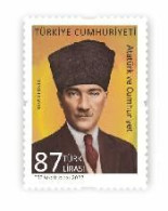 AC - TURKEY STAMP -  ATATURK AND REPUBLIC THEMED OFFICIAL POSTAGE STAMP MNH 20 OCTOBER 2023 - Timbres De Service