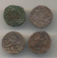 Polen 4 Stck. 1 Solidus 1663-1665, Johann Casimir 1848-1668 - Sonstige & Ohne Zuordnung