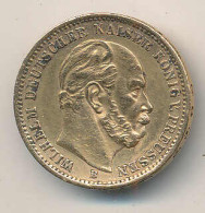 Preussen 20 Mark Gold Kaiser Wilhelm Jäger 243 1873 B - Other & Unclassified