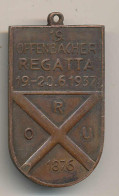 Plakette Offenbach Regatta 1937 - Sonstige & Ohne Zuordnung