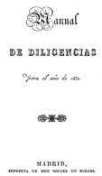 EBook: "Manual De Diligencias". 1831 - Andere & Zonder Classificatie