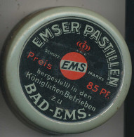 Dekorative Metalldose Emser Pastillen Bad Ems - Autres & Non Classés