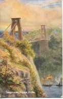 MISCELLANEOUS ART - HILDESHEIMER  5494 - SUSPENSION BRIDGE, CLIFTON Art521 - Caernarvonshire