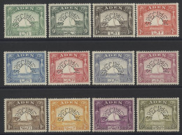 1937 Dhow Set, Perf SPECIMEN, Fine M, SG.1s/12s. Scarce. (12) Cat. £800 - Sonstige & Ohne Zuordnung