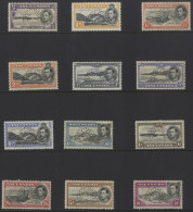 1938-53 KGVI Defins ½d To 10s (12 Vals) Perf SPECIMEN, Gum Toned, SG.38s/47s. (12) Cat. £900. - Autres & Non Classés