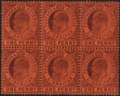 1904-08 MCCA 1d Dull Purple, Fresh M Block Of Six (3x UM), SG.57, Cat. £150+. (6) - Autres & Non Classés