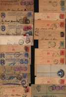 1887-1907 Circa Type Of Covers/cards Etc. Virtually All QV, Majority Is Used Postal Stationery Incl. Registered, Uprated - Sonstige & Ohne Zuordnung