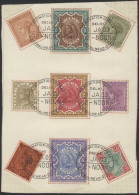 1882 3a, 4a, 6a, 8a & 12r, Also 1892 1r & 1895 2p, 3p & 5p On Piece, Tied 'Coronation Durbar 1 JA 03 Central Head Office - Autres & Non Classés