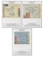 Polish Refugee Camp - Karachi - India: 1944 Three Covers Sent To Lt. Colonel Stanistaw Sokotowski, Censored, Examiner DH - Andere & Zonder Classificatie