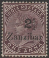 1895-96 2½ On 1a Plum Type 4 Second Setting, M (light Horizontal Wrinkle), SG.24z. (1) Cat. £450 - Andere & Zonder Classificatie