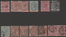 1880-81 ½d, 1d (2), 1½d (2), 2d Pair & Single 5d Good To VFU, Also ½d M, 1d M - Pair & 2d Optd SPECIMEN, SG.164/169, Cat - Sonstige & Ohne Zuordnung