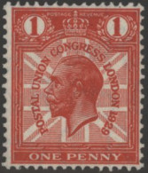 1929 PUC 1d Scarlet Showing 'CO Of Congress Joined' Variety, UM, Spec.MCom6e. Cat. £225 - Other & Unclassified