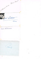 JEUX OLYMPIQUES - AUTOGRAPHES DE MEDAILLES OLYMPIQUES - CONCURRENTS DE SUISSE  - - Autographes