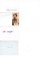 JEUX OLYMPIQUES - AUTOGRAPHES DE MEDAILLES OLYMPIQUES - CONCURRENTS DE SUISSE  - - Autographes