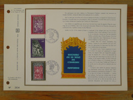 Feuillet CEF N°7 Retable St-Jean De Casselles Art Religieux Andorre 1970 - Lettres & Documents